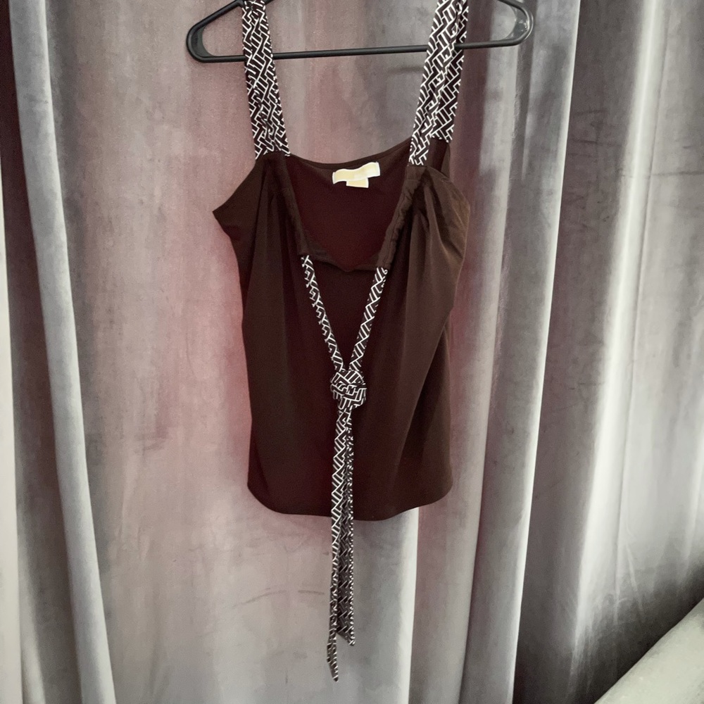 Michael Kors tie front tank top